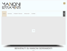 Tablet Screenshot of manciniserramenti.com